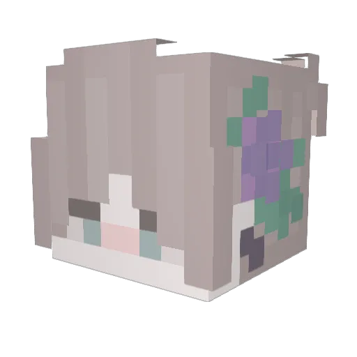 NotVesly Minecraft avatar head, 3D render