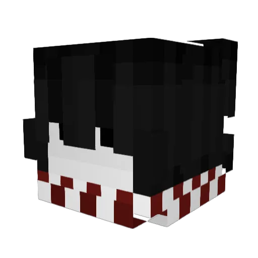 NotVoidedd Minecraft avatar head, 3D render