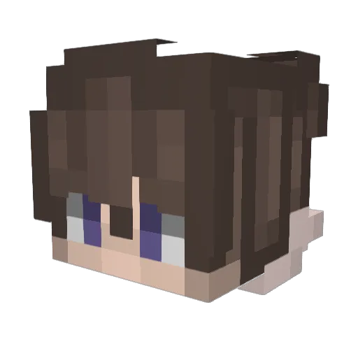 NotWicker Minecraft avatar head, 3D render