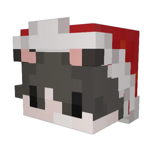 NotXr1s Minecraft avatar head, 3D render