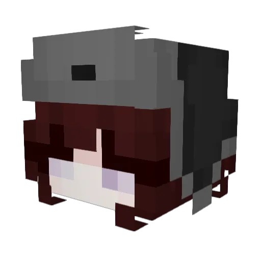 NotYani Minecraft avatar head, 3D render