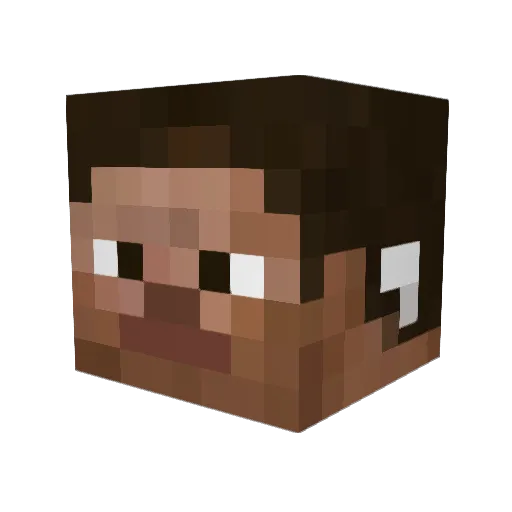 NotYatiYa Minecraft avatar head, 3D render
