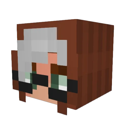 NotYourAthena Minecraft avatar head, 3D render