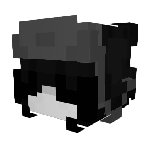 NotZM Minecraft avatar head, 3D render