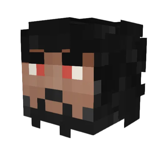 NotZilch Minecraft avatar head, 3D render