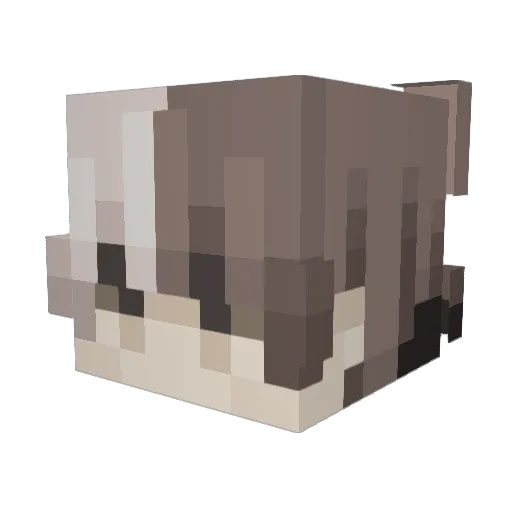 NotZilla Minecraft avatar head, 3D render