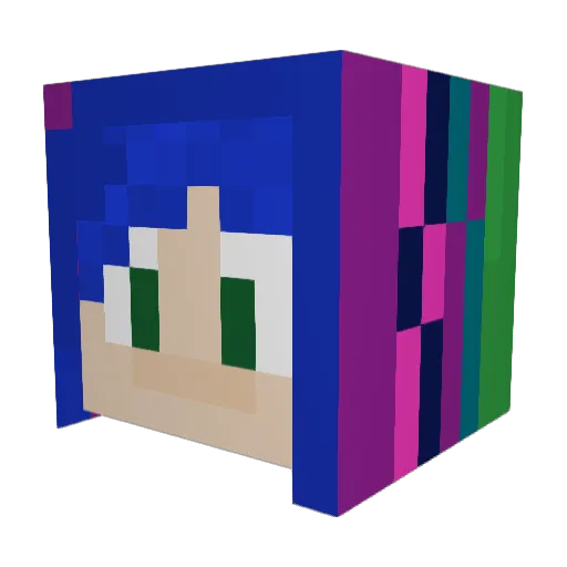 Not_Adulting Minecraft avatar head, 3D render