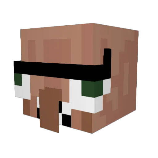 Not_Alanc Minecraft avatar head, 3D render