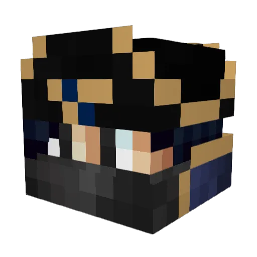 Not_Artemis Minecraft avatar head, 3D render