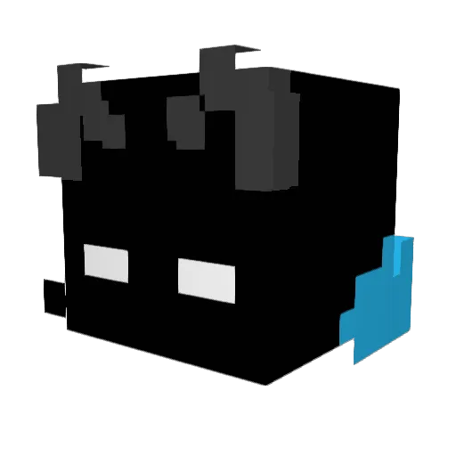 Not_Captan Minecraft avatar head, 3D render