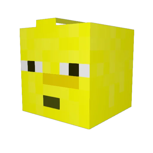Not_Daway Minecraft avatar head, 3D render