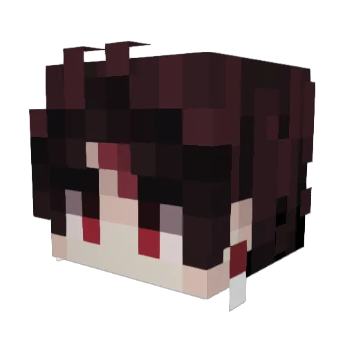 Not_Fox_Royal Minecraft avatar head, 3D render