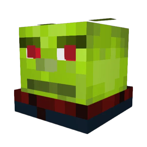 Not_Icxe Minecraft avatar head, 3D render