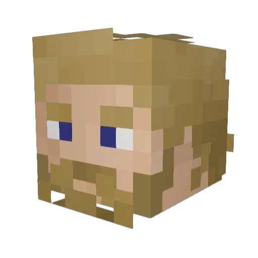 Not_Jah Minecraft avatar head, 3D render