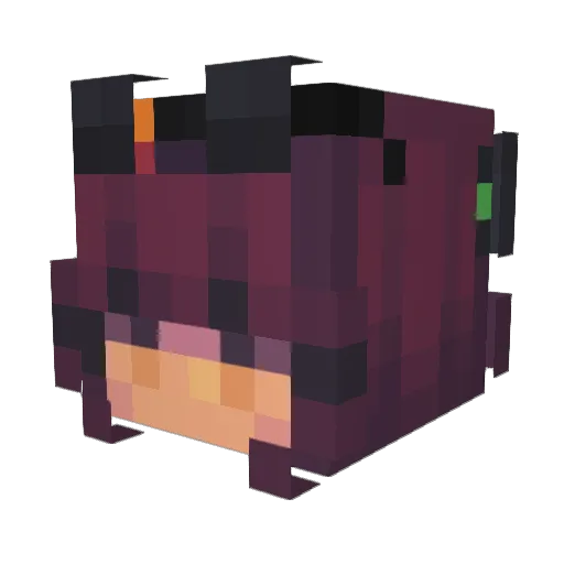 Not_Java Minecraft avatar head, 3D render