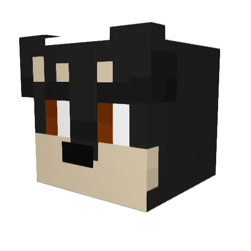 Not_Joelprime Minecraft avatar head, 3D render