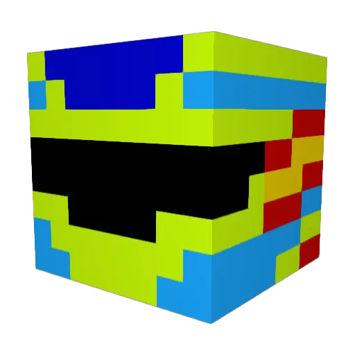 Not_Jorge Minecraft avatar head, 3D render