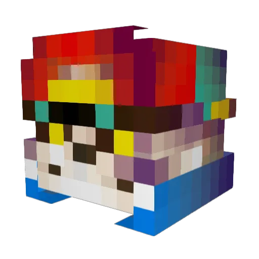 Not_Lanki Minecraft avatar head, 3D render