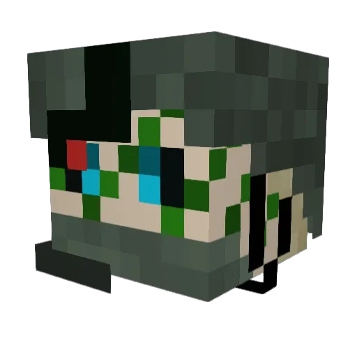 Not_My_Day34 Minecraft avatar head, 3D render