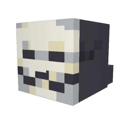 Not_Navaja Minecraft avatar head, 3D render
