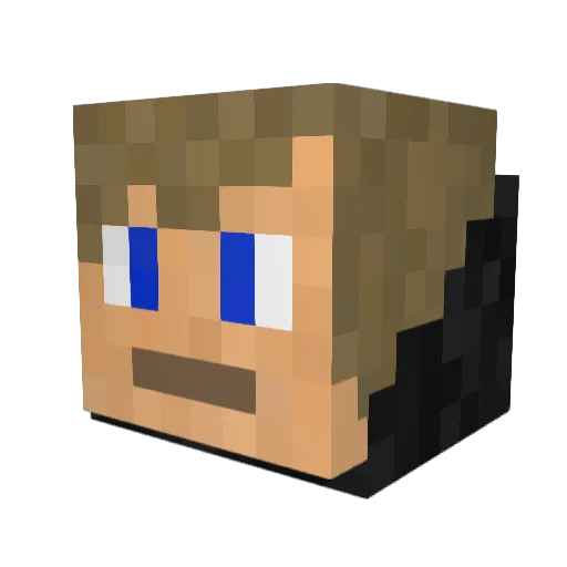 Not_Nugget Minecraft avatar head, 3D render