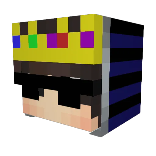 Not_Rohit_YT Minecraft avatar head, 3D render