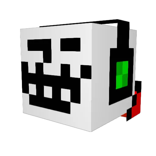 Not_Slim_Shady Minecraft avatar head, 3D render