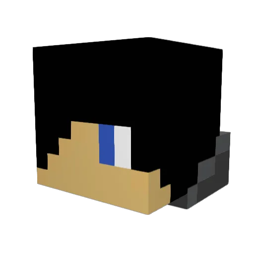 Not_Smokey_ Minecraft avatar head, 3D render