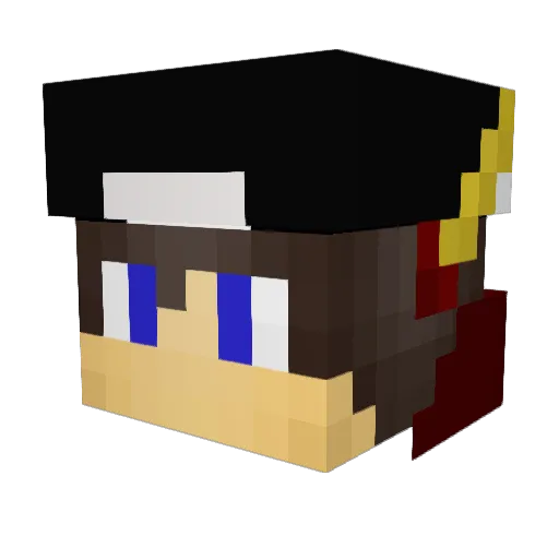 Not_TeeKs Minecraft avatar head, 3D render