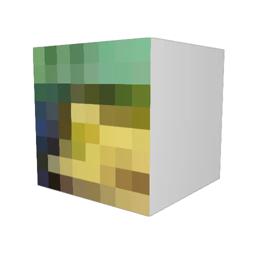 Not_Two_Smart Minecraft avatar head, 3D render