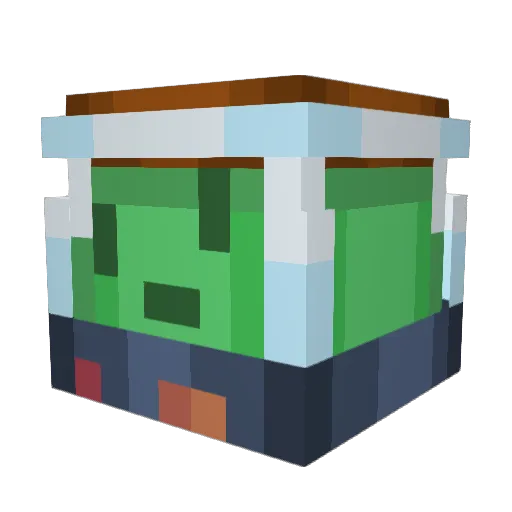 Not_Ziro Minecraft avatar head, 3D render