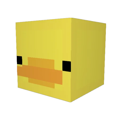 Not____me Minecraft avatar head, 3D render