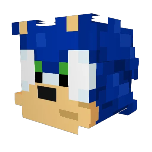 Not_jv Minecraft avatar head, 3D render