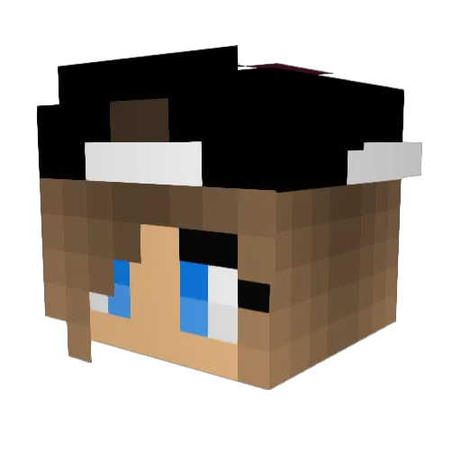 Notapixel Minecraft avatar head, 3D render