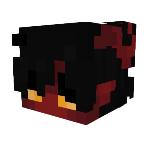 Notappollyon Minecraft avatar head, 3D render