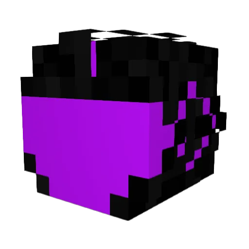 Notappropriate Minecraft avatar head, 3D render