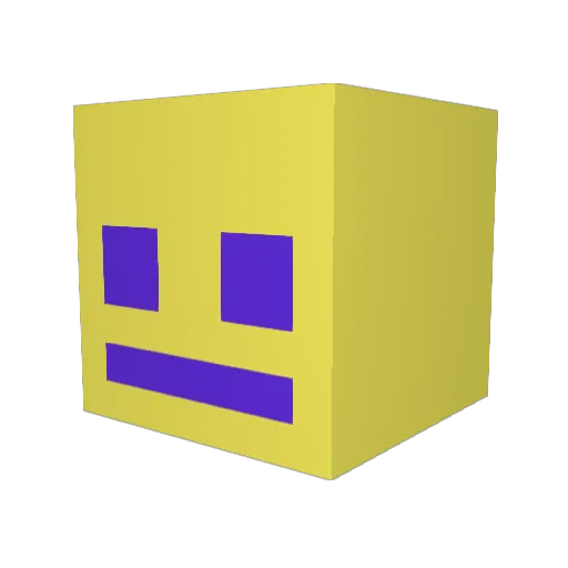 NotatopplayerGD Minecraft avatar head, 3D render