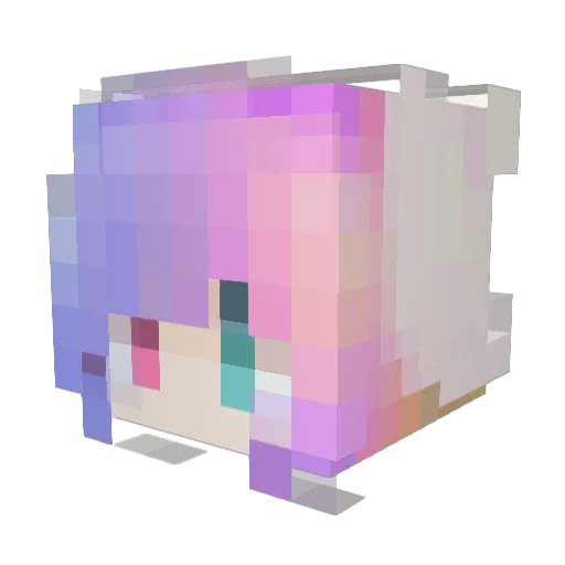 Notbosxoi Minecraft avatar head, 3D render
