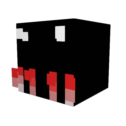 Notbreeman Minecraft avatar head, 3D render