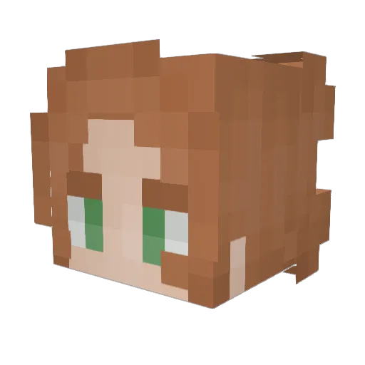 NotchBrine99 Minecraft avatar head, 3D render