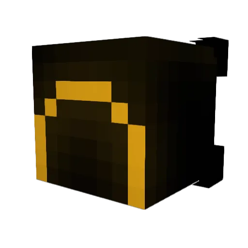 Notch_12 Minecraft avatar head, 3D render