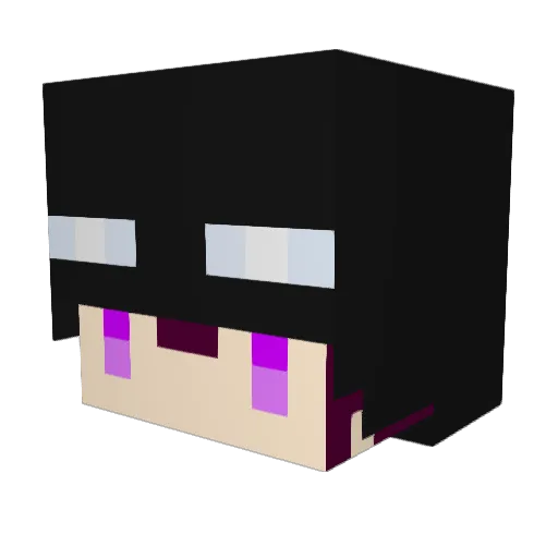 Notch___ Minecraft avatar head, 3D render