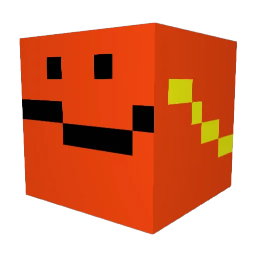 NotchappleJb Minecraft avatar head, 3D render