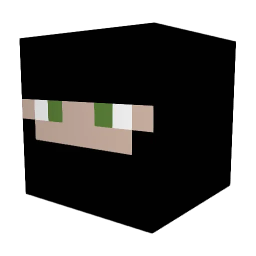 NotchesNob Minecraft avatar head, 3D render