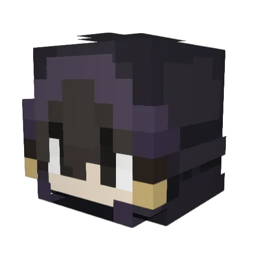Notchman59 Minecraft avatar head, 3D render