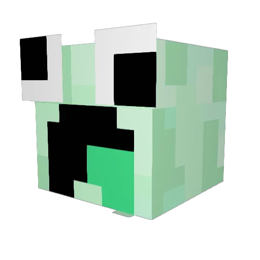 Note1591 Minecraft avatar head, 3D render
