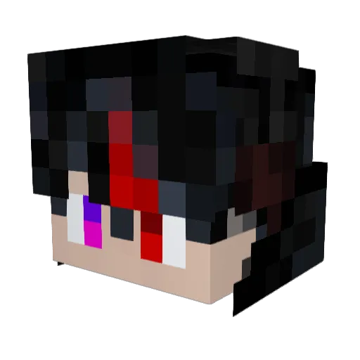 NoteCry Minecraft avatar head, 3D render