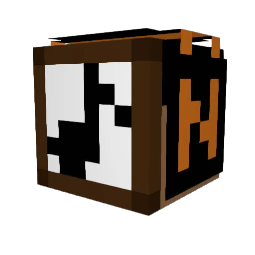 NoteFrame Minecraft avatar head, 3D render