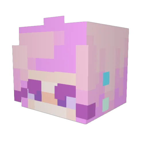 NoteLakai959394 Minecraft avatar head, 3D render
