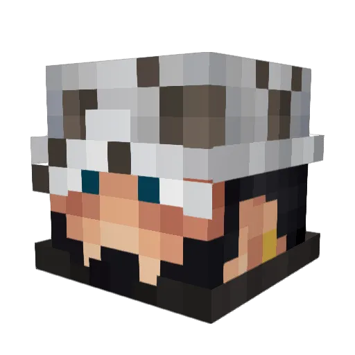 NoteTime Minecraft avatar head, 3D render